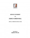 VGM Green Wall Method Statement